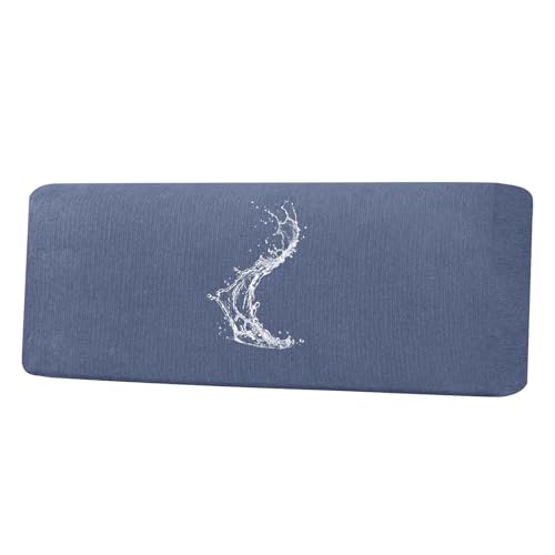 Waterproof Couch Cushion Covers - Stretch Washable Slipcover with Elastic Non-Slip Design, Furniture Protector for Pets,Kids (1 Cushion Sofa, Blue Grey) - color: Blue Grey, size: 1 Cushion Sofa