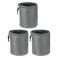 HARFINGTON 3 Packs Car Trash Can 0.9 Gallon Foldable Leak-Proof Garbage Organizer Portable Hanging Waterproof Truck Trash Bins for Van Automotive Vehicle Front Seat, Gray - color: Grey