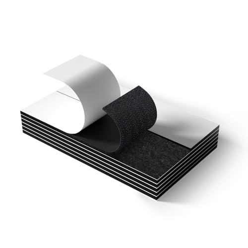 BKSAI 12 Sets 1x4 Hook & Loop Strips with Adhesive, Heavy Duty Hook and Loop Tape Sticky Back for Home, Office, Workshop