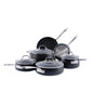 All-Clad HA1 Expert Hard Anodized Nonstick Cookware Set (10 Piece) Pots, Frying Pans, Dishwasher-Safe, Oven-Safe Up to 500°F Compatible with All Stovetops (Gas, Electric & Induction) - Black - size: 13 Piece Set