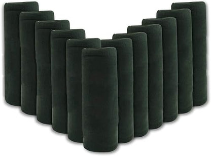 (24 Pack) Bulk Fleece 50x60 Throw Blankets for Wedding Favors, Homeless Women, Men, Homes, Bed, Sofa, Couch, Office, Pet Blankets, Travel | Soft Warm Lightweight Throw Blankets in Bulk (Dark Green) - color: Dark Green