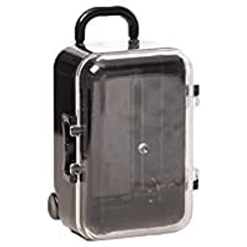 4PCS Mini Plastic Travel Suitcase Boxes Suit for Wedding Party Decoration, Handbag Luggage Storage Box, Mini Luggage,Suitcase Gift Box