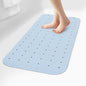 Extra Long Rubber Bathtub Mat, Non-Slip Shower Tub Mat, 39x16 Inch, Bath Tub Floor Mat with Suction Cups and Drainage Holes, Light Blue - color: Light Blue