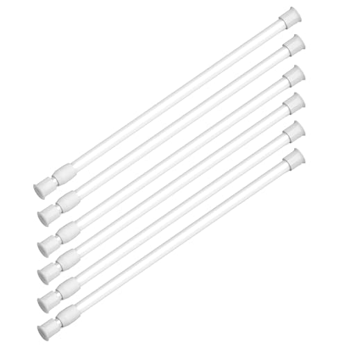 RV & Camper Adjustable Tension Rods 12"-19.5" - Essential Organizer Bars for Travel Trailers, Campers, and RVs Kitchens and Closets Must-Have, 6 Pack - size: 12-19.5‘’
