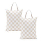 Ohocut Checkered 2 Pcs Large Travel Laundry Bags for Dirty Clothes, Aesthetic Trendy Waterproof Washable Laundry Bag with Handle for Travel, Gym, Swimming Pool, Beige - color: Beige