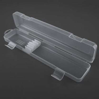 Transparent Tableware Storage Case, Portable Flatware Utensil Box, Clear Cutlery Organziers Container for Spoon Fork Chopsticks for Travel Camping Picnic (B)