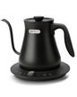 INFOOD 0.8L Gooseneck Electric Kettle, Precise Temperature Control for Pour Over Coffee & Tea, 1200W Fast Boiling Water, Auto Shut Off, Scheduling, Stainless Steel, Black - color: Black
