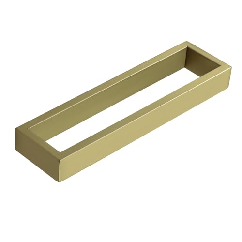 Sayayo Brushed Gold Towel Bar for Bathroom, 10 Inch Hand Towel Holder Wall Mount Square Towel Ring SUS304 Stainless Steel Towel Rack - color: Gold, size: 10 INCH
