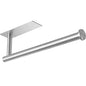 theaoo Under Cabinet Paper Towel Holder for Kitchen, Adhesive Paper Towel Roll Rack for Bathroom Towel, SUS304 Stainless Steel Wall Mount, Both Available for Adhesive and Screws - color: Silver