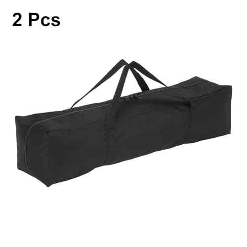 HARFINGTON 2pcs Camping Chair Replacement Bag 27.6" x 7.9" Folding Chair Carry Bag Oxford Cloth Storage Tent Bag with Handle Strap for Travel Outdoor Camping Sports, Black - size: 27.6" x 7.9"