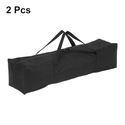 HARFINGTON 2pcs Camping Chair Replacement Bag 27.6" x 7.9" Folding Chair Carry Bag Oxford Cloth Storage Tent Bag with Handle Strap for Travel Outdoor Camping Sports, Black - size: 27.6" x 7.9"
