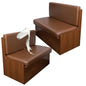 FUANGUI RV Dinette Cushion Covers, Waterproof PU Leather Stretch Camper Booth Seats Replacement RV Cushion Covers Washable Sofa Furniture Protector - color: Pu-brown