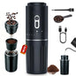 Portable Coffee Maker, Travel Coffee Maker, Portable Battery Pour Over Set, Rechargeable Coffee Maker with Electric Grinder & Insulated Mug for Travel, Camping, Car