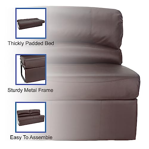RecPro Charles RV Jackknife Sofa | Love Seat | Sleeper Sofa | Length Options 62", 68", 72" (68 Inch, Mahogany) - color: Mahogany, size: 68 Inch