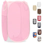 Handy Laundry Collapsible Mesh Pop Up Laundry Hamper with Side Pocket, Breathable & Space-Saving Foldable Basket for Clothes, Toys, Travel, Storage, 14 x 13 x 24 in, Pink - color: Pink