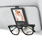 New 2 in 1 Sunglass & Photo Holder for Car, Strong Magnetic Leather Sunglasses Holder, Car Visor Picture Holder Clip, 2026 Upgraded No Fall No Slide Car Visor Accessories - size: 1 PCS