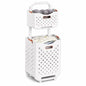 Collapsible Laundry Basket Organizer, 2-Tier Foldable Laundry Sorter with Wheels & Wall Mount, Space-Saving Slim Laundry Hamper with Removable Bins, 80L Capacity for Bathroom, Dorm & Small Spaces - size: 2-Tier
