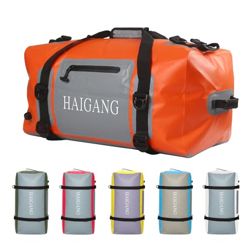 70L Waterproof Duffel Bag Travel Dry Bag, Large Capacity, Adjustable Thickened Straps and Handles, Zip Closure, Air Valve, Keep Equipment Safe, Suitable for Boating Rafting Motorcycle Kayaking - size: 70L