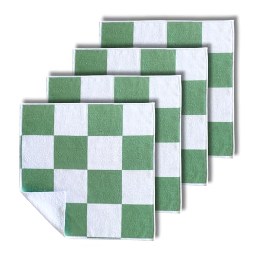 Microfiber Cleaning Cloths 13x13 – Lint-Free, Streak-Free Reusable Towels for Kitchen, Glass, Bathroom & Car | Cloak & Sage - color: Sage