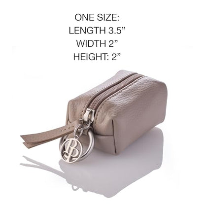 Rein - The Recycled Vegan Leather Pouch Durable Heavy Duty Bag Holder, Leash Attachment Made With Sustainable Materials, Custom Hardware for Small, Medium & Large Dogs, Dappled Cashmere - color: Dappled Cashmere, size: One Size