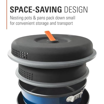 GSI Outdoors Bugaboo Base Camper, High-Efficiency Cookset – Ceramic Non-Stick Coated - size: Small
