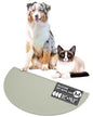 Should We Go? Waterproof Silicone Dog Food Mat – Medium Size Non-Slip Pet Bowl Mat, Raised Edge Design, Easy-to-Clean Pet Food Placemat for Dog & Cat Bowls, 21" Across x 10.5" Deep - Sage Green - color: Sage Green, size: Medium