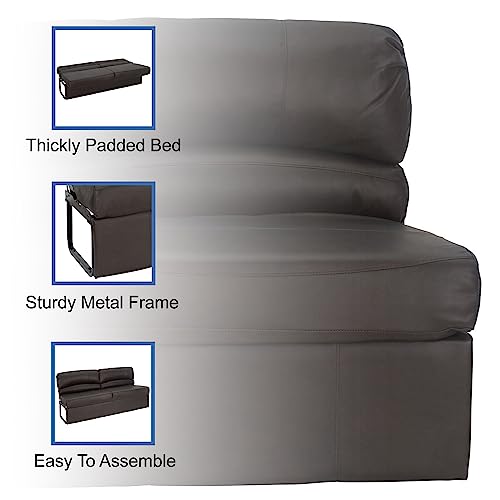 RecPro Charles RV Jackknife Sofa | Love Seat | Sleeper Sofa | Length Options 62", 68", 72" (72 Inch, Chestnut) - color: Chestnut, size: 72 Inch