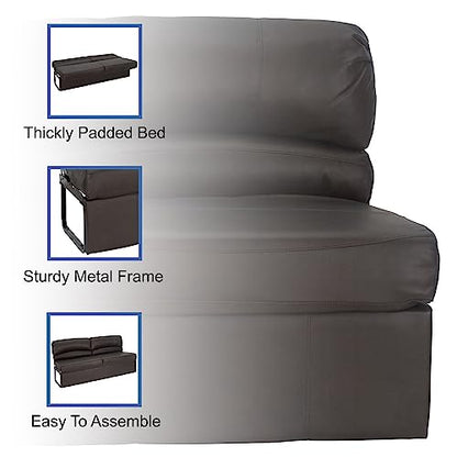 RecPro Charles RV Jackknife Sofa | Love Seat | Sleeper Sofa | Length Options 62", 68", 72" (72 Inch, Chestnut) - color: Chestnut, size: 72 Inch