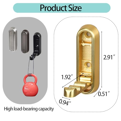 Baitiane Metal Folding Wall Hooks, 4 Color Foldable Hooks Set, Multi - Purpose Organizer for Keys & Items, Heavy - Duty & Space - Saving, Perfect for Home, Office