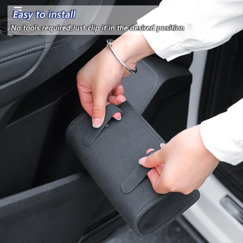 Tumecos 2Pcs Multifunctional Storage Box,Car Trash Can, Auto Door Side Organizer,Large Capacity Storage Bag,Back Seat Storage Pocket, Car Accessories Organizer Box(Style A) - style: Style A