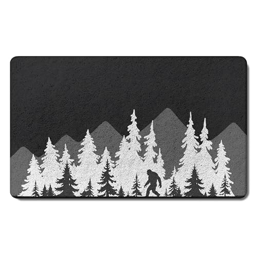 Funny Camping Camper Door Mat 17 x 30,Camper Must for Outside,Outside Rv Mat,Bigfoot Sasquatch Welcome mat Gifts for Women,006-SQDM-ZH - color: 06color 2