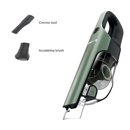 Shark UltraCyclone Pro Cordless Handheld Vacuum, Powerful Suction, Handheld Vacuum for Car & Home, Crevice Tool, Scrubbing Brush, Lightweight, XL Dust Cup, Black/Green, CH901 - style: UltraCyclone