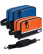 2 Pack Small Tool Bags Zipper Pouch for Organizing, with Adjustable Shoulder Strap & Carabiner, Utility Small Tool Pouch with Multi Pocket Compartments and Label Area (12" & 10") - color: Orange/Blue