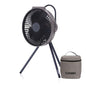 Claymore V600+ Warm Gray Rechargeable Portable Fan – 7,800mAh Battery, 4-Speed BLDC Ultra-Quiet Air Circulator USB-C Charging 32 Hrs Runtime Tripod Mountable Adjustable for Camping, Indoor, Outdoor - style: V600+ (Warm Gray)