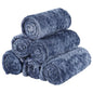 BVAGSS 6 Pack Small Dog Blanket, Super Soft Warm Pet Cover Blankets, Wheat Ears Print Puppy Fleece Flannel Blanket for Small Medium Dogs and Cats MW003 - color: Blue Wheat Ears, size: 6 Pack of 29.9x20.5 Inches