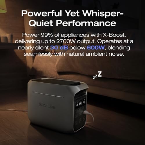 EF ECOFLOW Portable Power Station DELTA 3 Plus with Smart Extra Battery, Expand Capacity from 1024Wh to 2048Wh, Solar Generator for Emergency, Home Backup, Outdoor Camping - style: DELTA 3 Plus with Extra Battery
