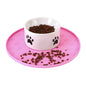 Silicone Pet Food Mat - Waterproof Dog Food Bowl Mat Cat Feeding Mat Thicker Pet Placemat Eating Mat with High Lip to Prevent Spills, Dog & Cat Water Bowl Mat for Messy Drinkers to Protect Floors,Pink - color: Pink
