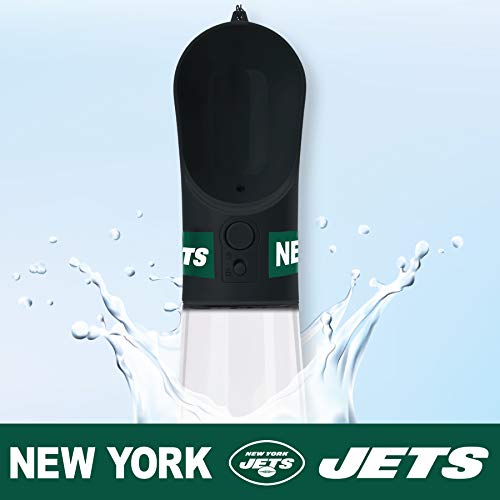 Dog Water Bottle. NFL New York Jets PET Water Bottle. Best Cat Water Bottle. Water Fountain Dispenser for Dogs & Cats. - color: New York Jets