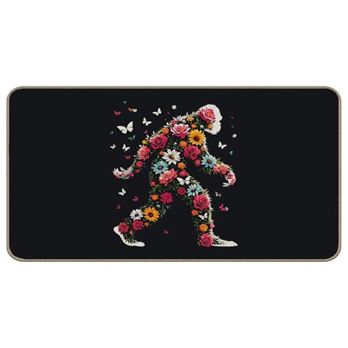 Funny Camping Camper Door Mat 17 x 30,Camper Must for Outside,Outside Rv Mat,Bigfoot Sasquatch Welcome mat Gifts for Women,DD-136 - color: 13color