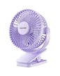 Gaiatop Portable Clip on Fan Battery Operated, Small Powerful 3 Speed Quiet 360° Rotate, USB Rechargeable Mini Personal Cooling Fan for Desk Table Home Office Stroller Camping Women Gifts Purple - color: light purple