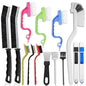 14 Pcs Crevice Cleaning Brush Set – Hard Bristle Cleaning Tools for Grout, Tile Floors, Gaps & Narrow Spaces – Multi-Purpose Grout Scrub Brush for Cleaning Bathroom, Shower, Window Tracks, Kitchen - color: White, Black, Red, Yellow, Pink & Green