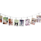 TFu Wall Hanging Photo Display, DIY Picture Photo Frame String with 12 Clips for Hanging Photos Notes and Artworks (Moon & Star) - size: Star