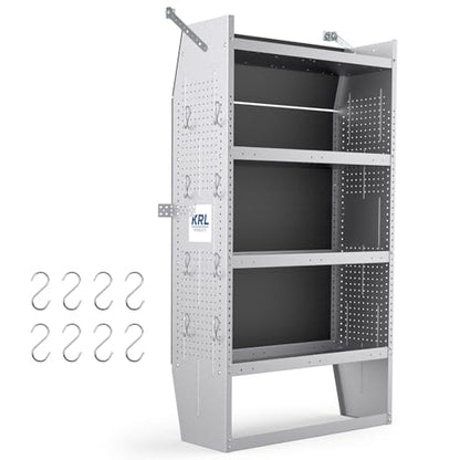 SV-3260 Steel Mid/High Roof Van Shelving Storage System Fits Transit, NV, Promaster and Sprinter, Van Shelving Units, 32''W * 60''H * 13''D
