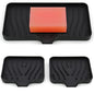 3-Pack Silicone Soap Dish, Sponge Holder for Sink, Kitchen Soap Tray, Bathroom Soap Holder, Sponge Tray with Drain (Black) - color: Black Style B