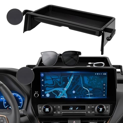 Car Phone Holder Fit for Grand Highlander/Grand Highlander Hybrid 2024-2025 Accessories Dash Organizer with MagSafe Cell Phone Mount 12.3-inch, Cell Phone Automobile Cradles Hands-Free 360° Rotation - size: 24-25 Grand Highlander/ Grand Highlander Hybrid