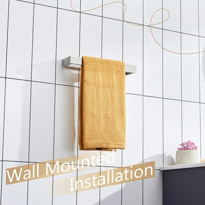 KOKOSIRI Towel Bar Brushed Nickel Hand Towel Hanger Holder 12-Inch Kitchen Rack Stainless Steel for Bathroom Hardware Wall Mount, 1 Pack B4008BR-L12 - color: Brushed Nickel, size: 12-Inch