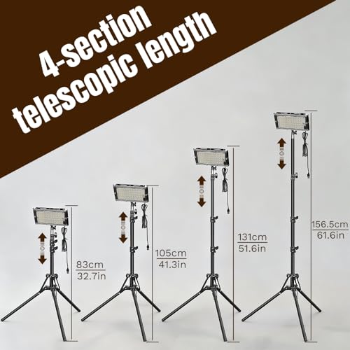 USB Telescopic Camping Light – External Power Bank Powered, Adjustable Tripod,Adjustable Brightness & Color Temperature for Outdoor,Camping,Hiking,Emergency Lighting(50 LEDs) - color: Camping Light