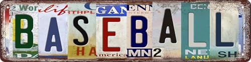 Baseball Wall Decor Baseball Room Decor For Boys Tin Sign Vintage Sports Decor Poster Memorabilia Baseball Street Signs Man Cave Home Room Bar Wall Decor 16 X 4 Inches - color: black3
