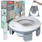 Nuby On-the-Go Portable Potty Seat - Collapsible Travel Toilet Seat for Boys and Girls 18+ Months - Includes Storage Bag and Disposable Liners - Toddler Potty Training Toilet - style: On-The-Go Potty