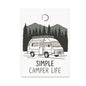 Minimalist Camper Life Art - RV Lovers - 13x19 Poster Print - Nature Inspired Decor